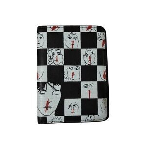 ENFANTS RICHES DEPRIMES ERD Q OF 5 BLEED DAMIER CHECKERED LEATHER WALLET